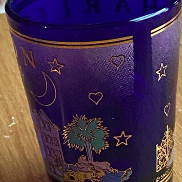 COBALT BLUE Charleston Shot Glass Designed With Landmark Street Whiskey Shot - Picture 8 of 9